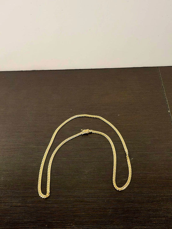 24", 28g, Miami Cuban Chain, 10k Gold