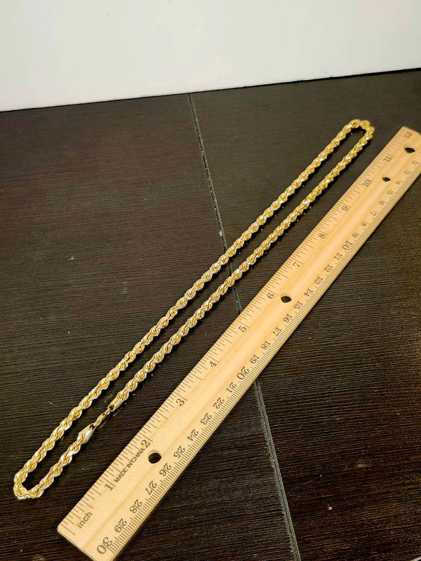 24", 40.85g, Rope Chain, 10k Gold