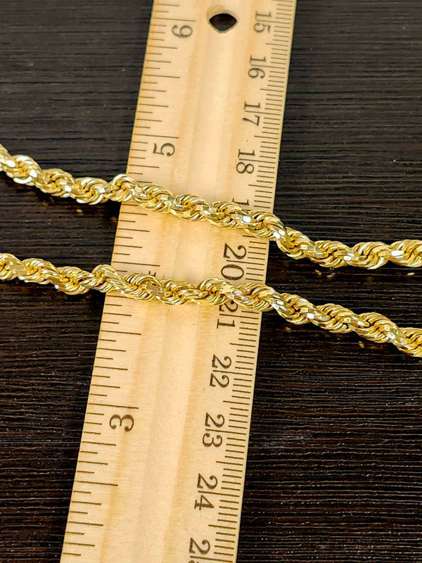 24", 40.85g, Rope Chain, 10k Gold