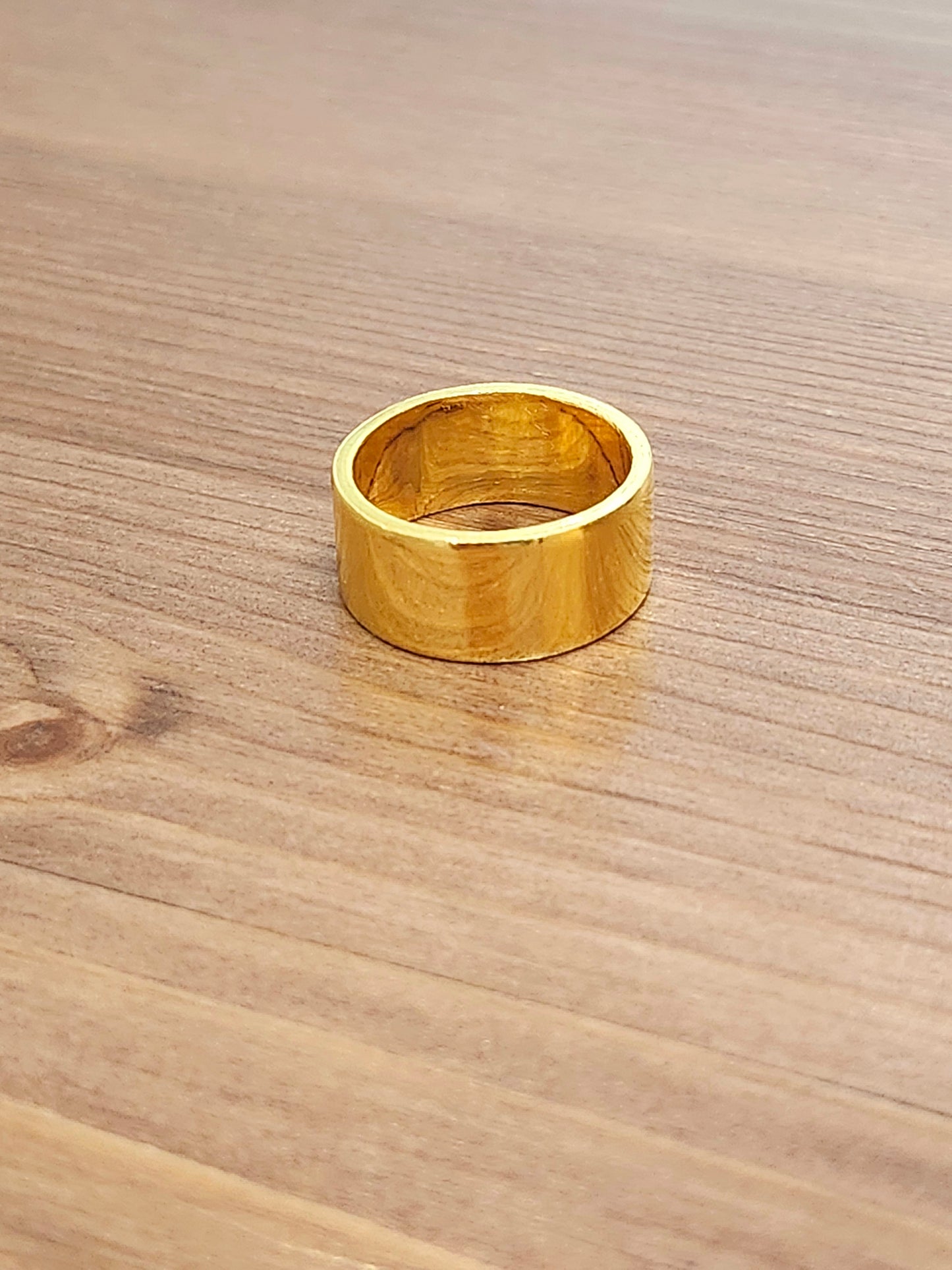 Flat Band Ring, 23K Gold