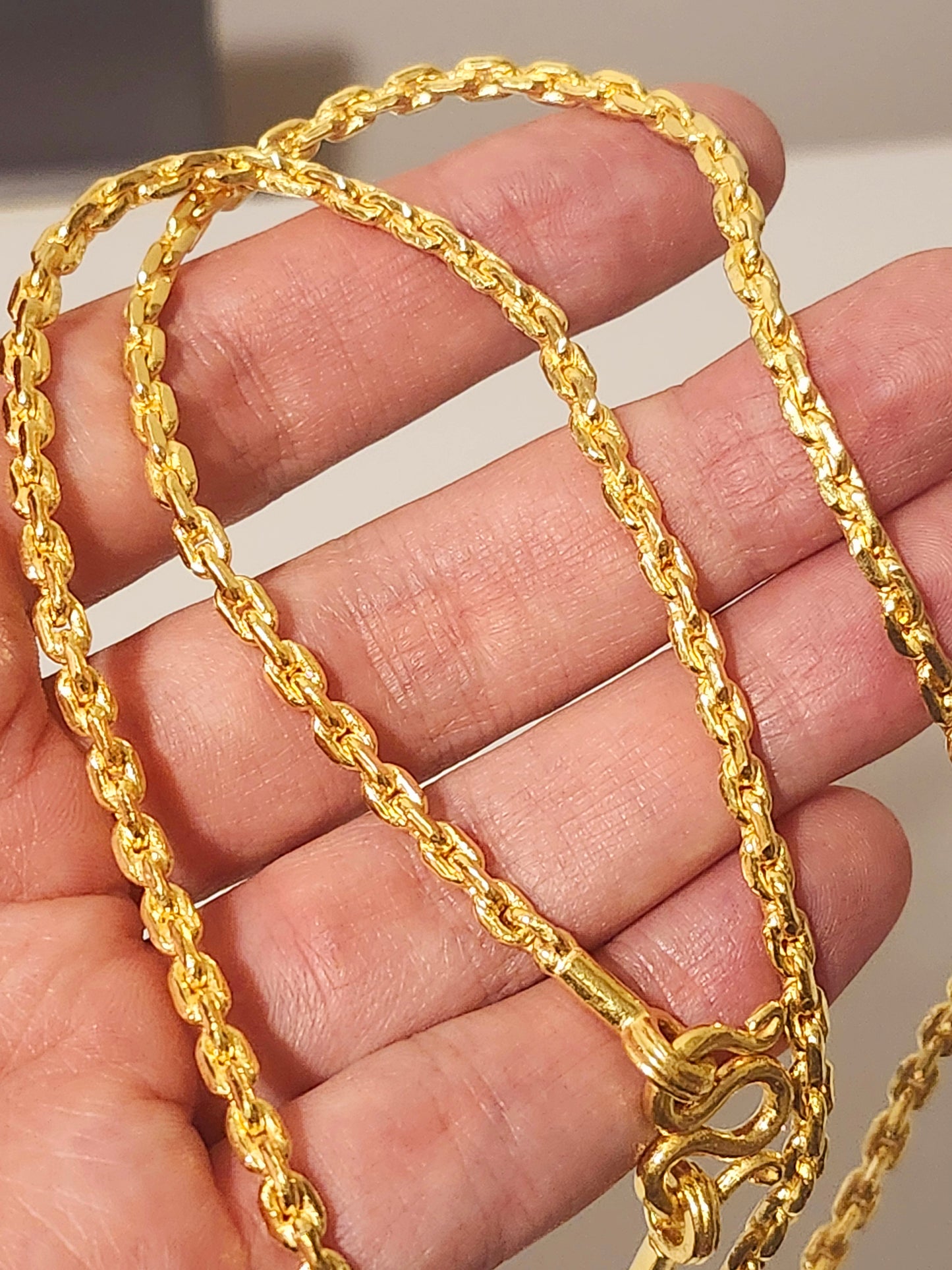 Anchor Chain, 24K Gold