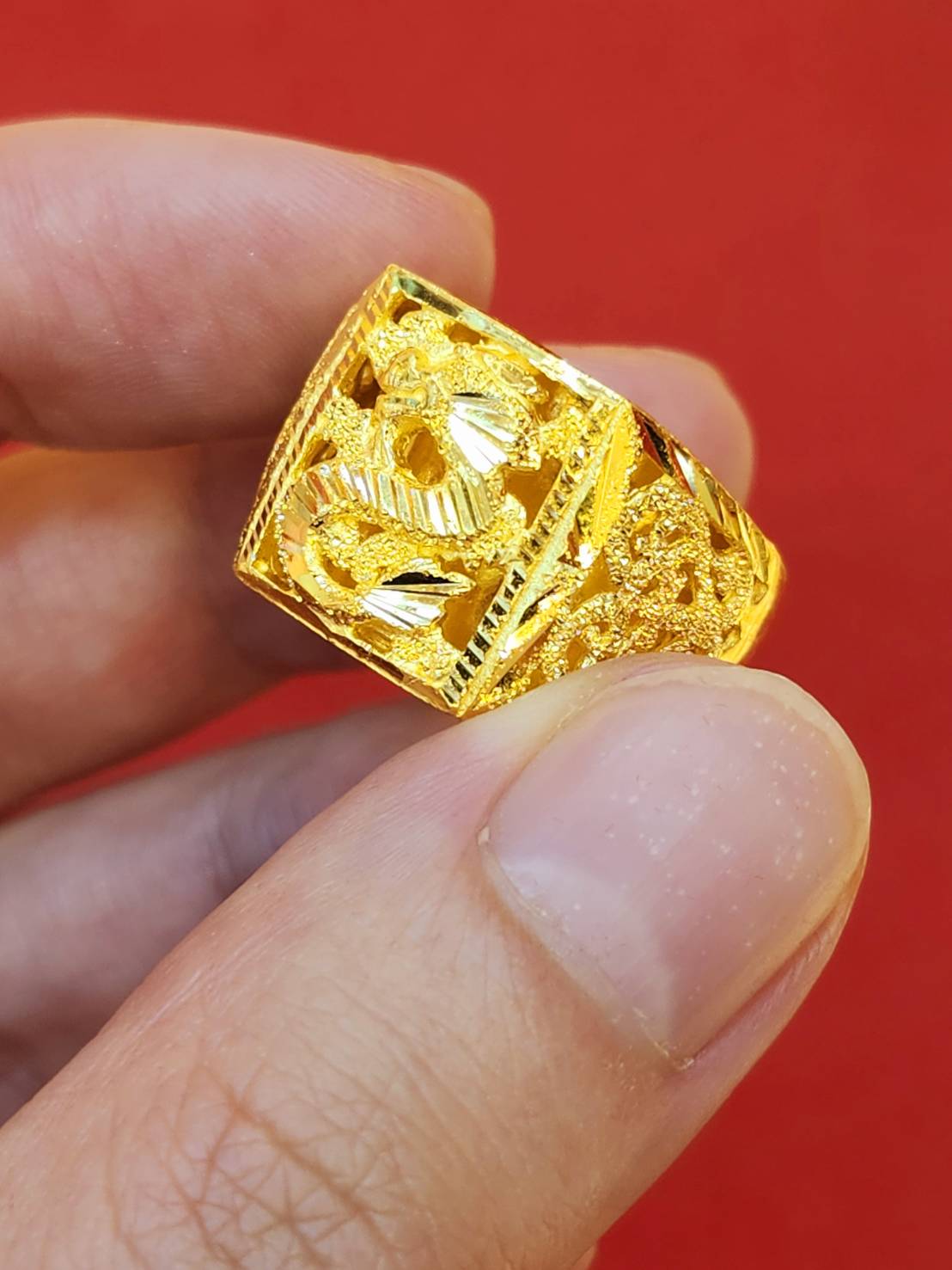 Dragon Ring, 23K Gold