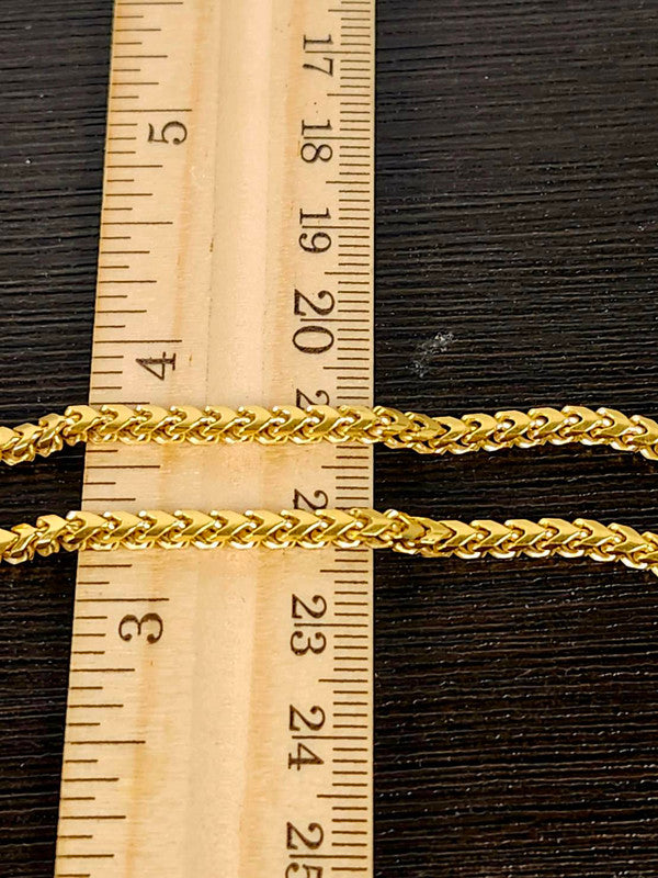 20", 35.8g, Jacoje Franco Chain, 22k Gold
