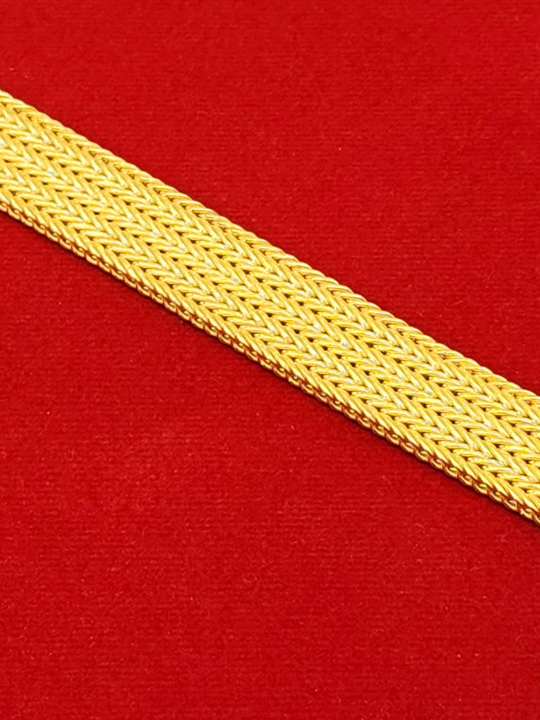 Layered Franco Bracelet, 24K Gold