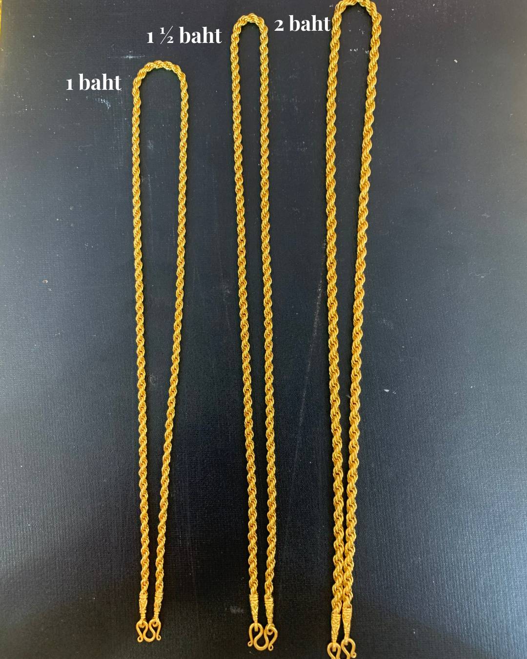 Rope Chain, 23K Gold