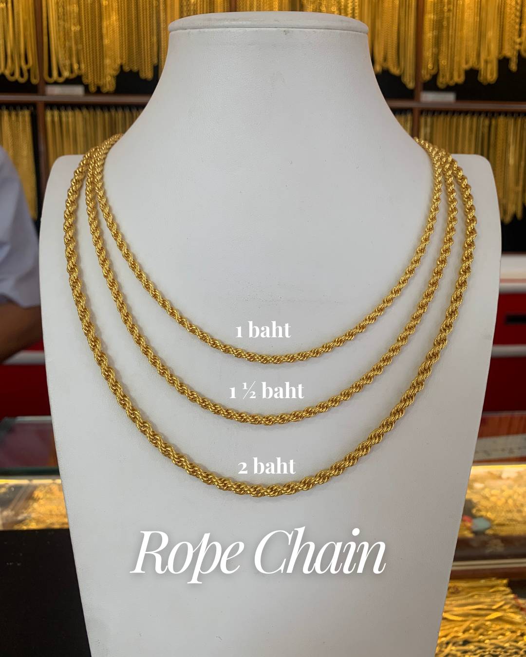Rope Chain, 23K Gold