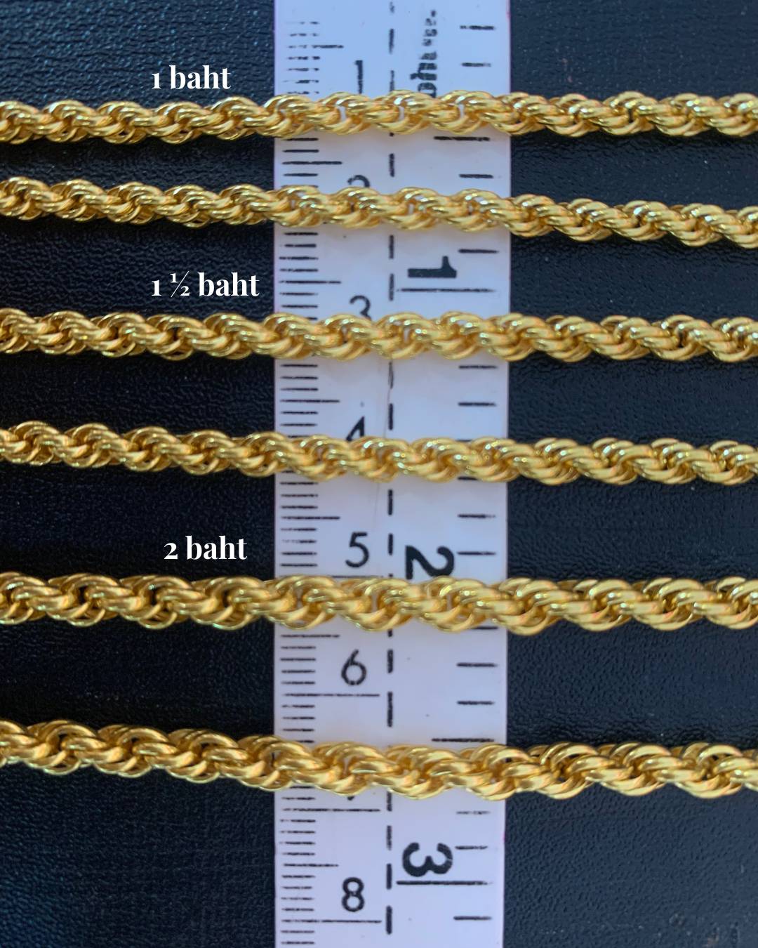 Rope Chain, 23K Gold