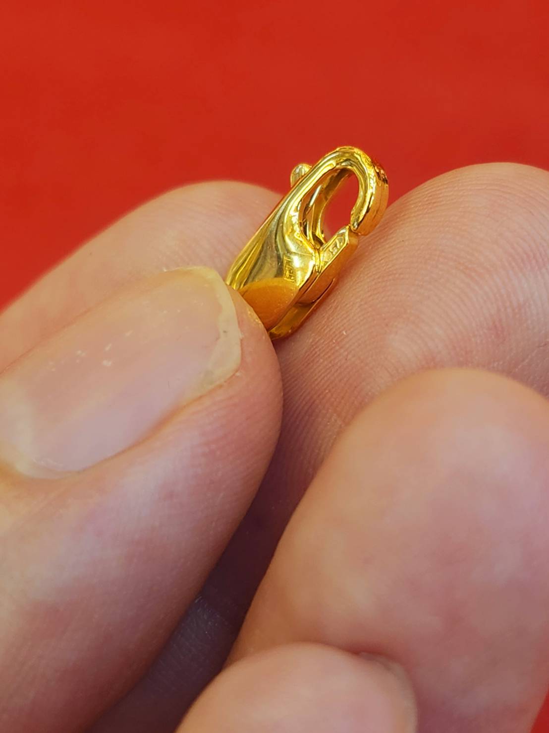 Lobster Clasp, 18k Gold Plated in 24k Gold