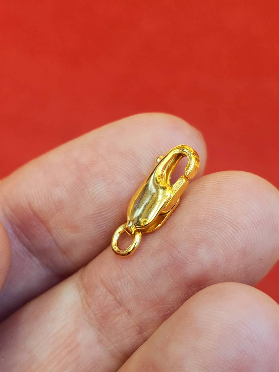 Lobster Clasp, 18k Gold Plated in 24k Gold