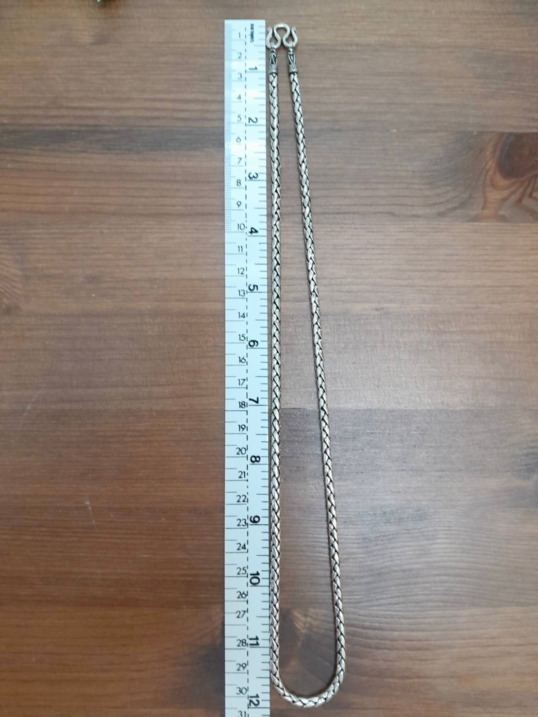 Braided Chain, Sterling Silver