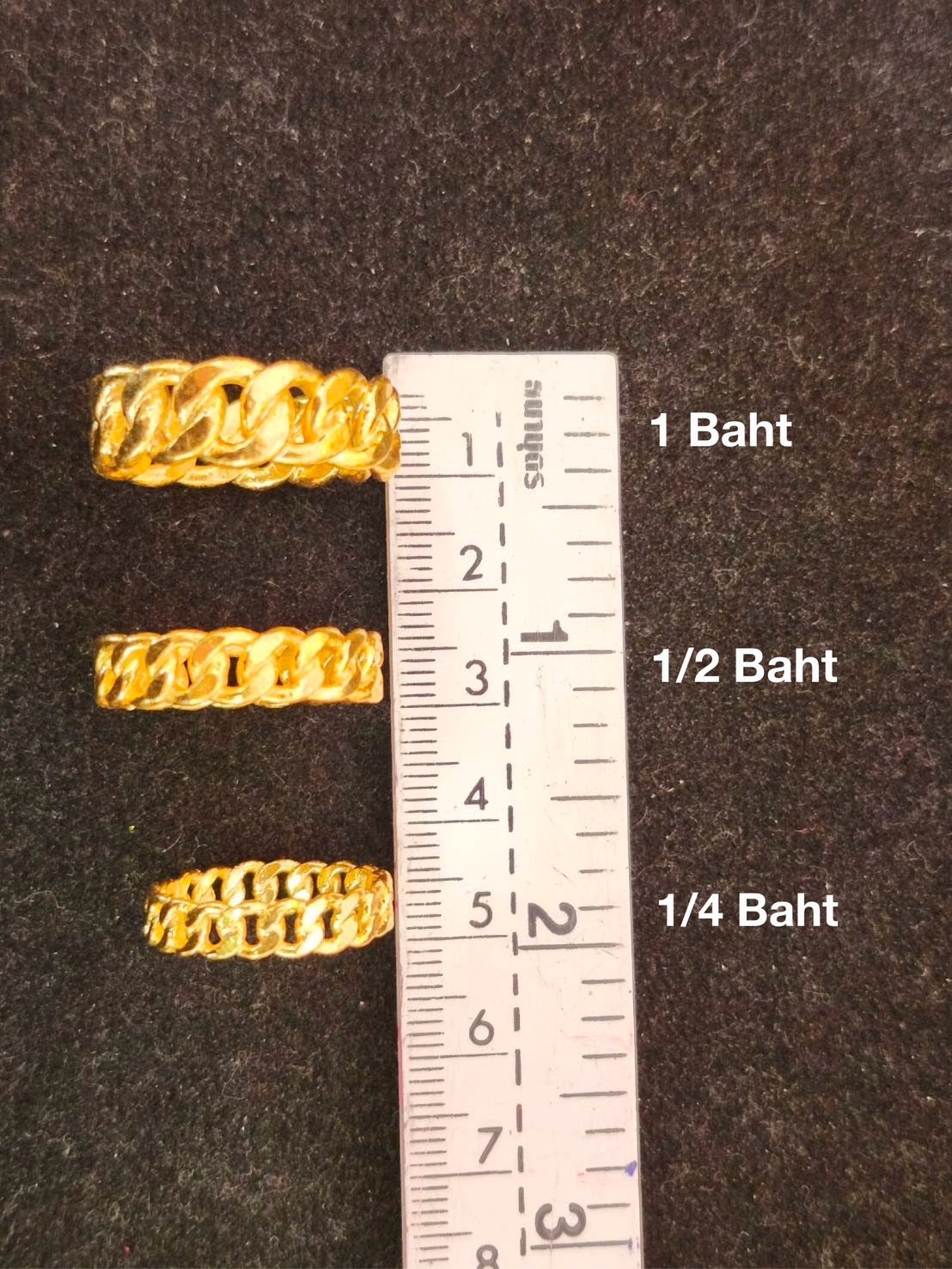 Cuban Ring, 23K Gold