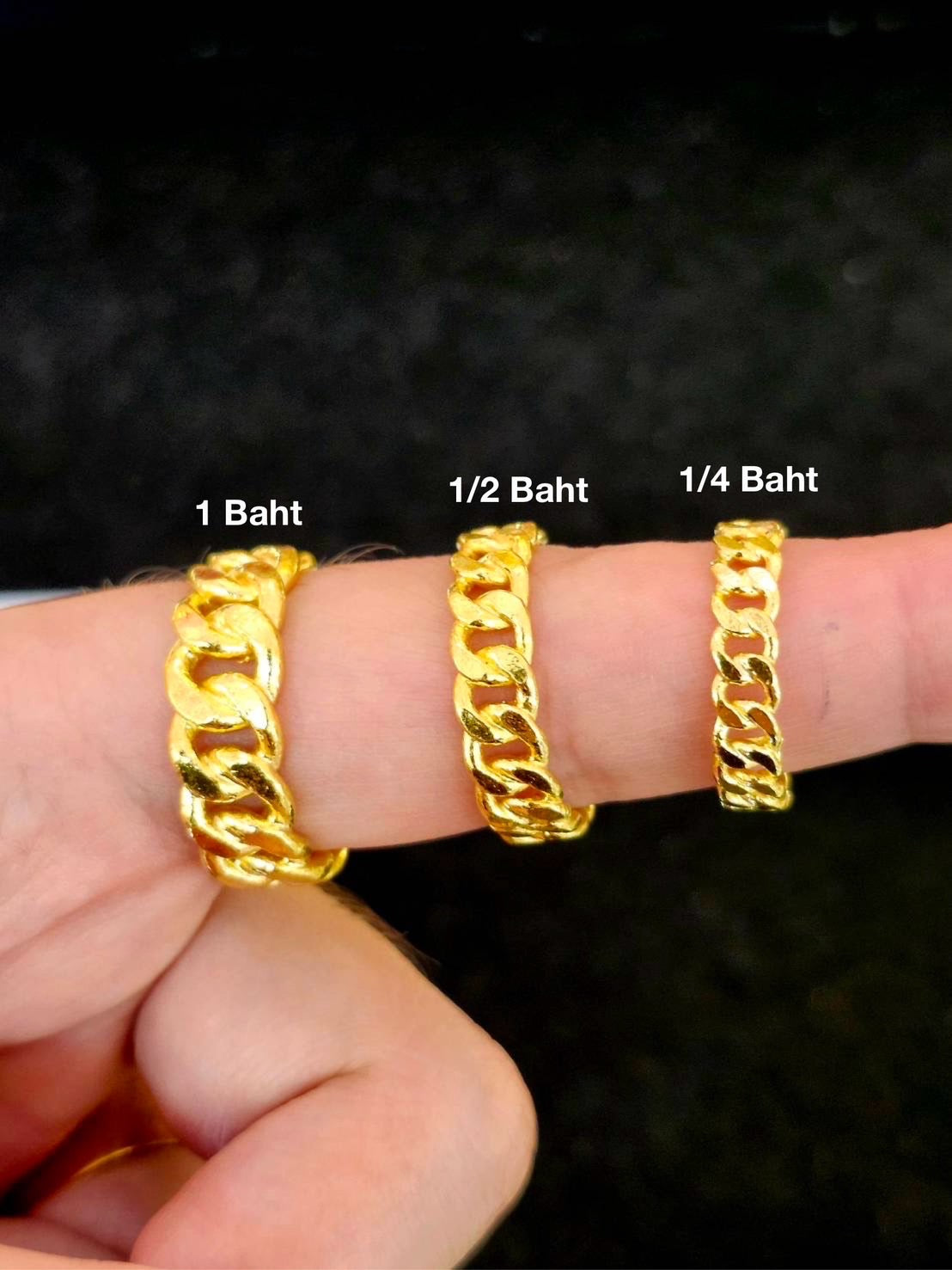 Cuban Ring, 23K Gold