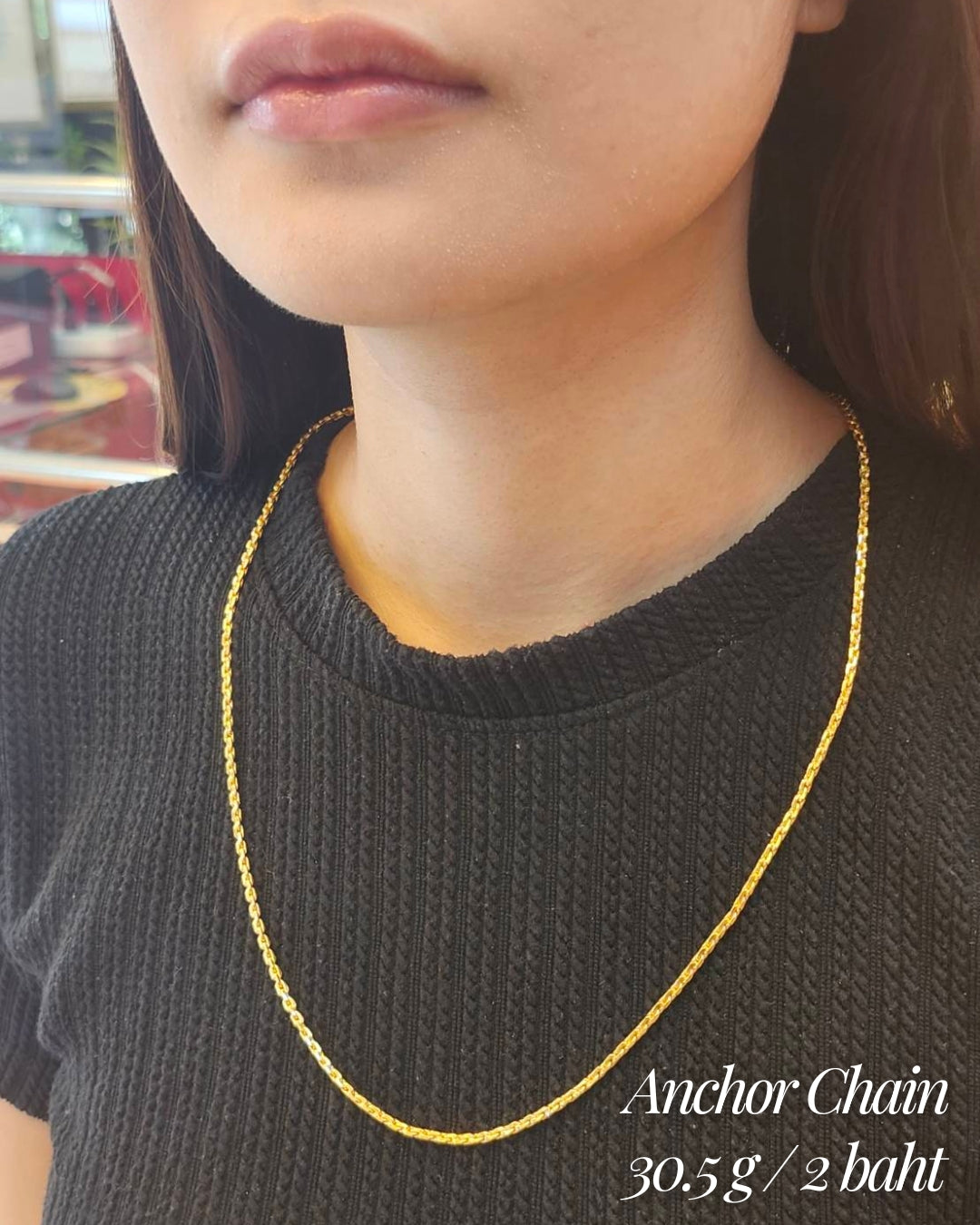 Anchor Chain, 23K Gold