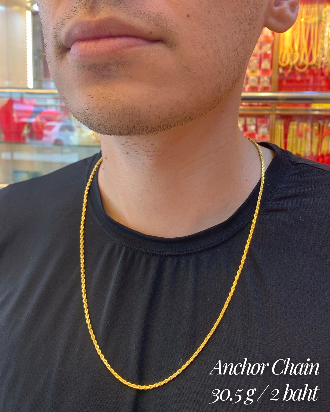 Anchor Chain, 23K Gold