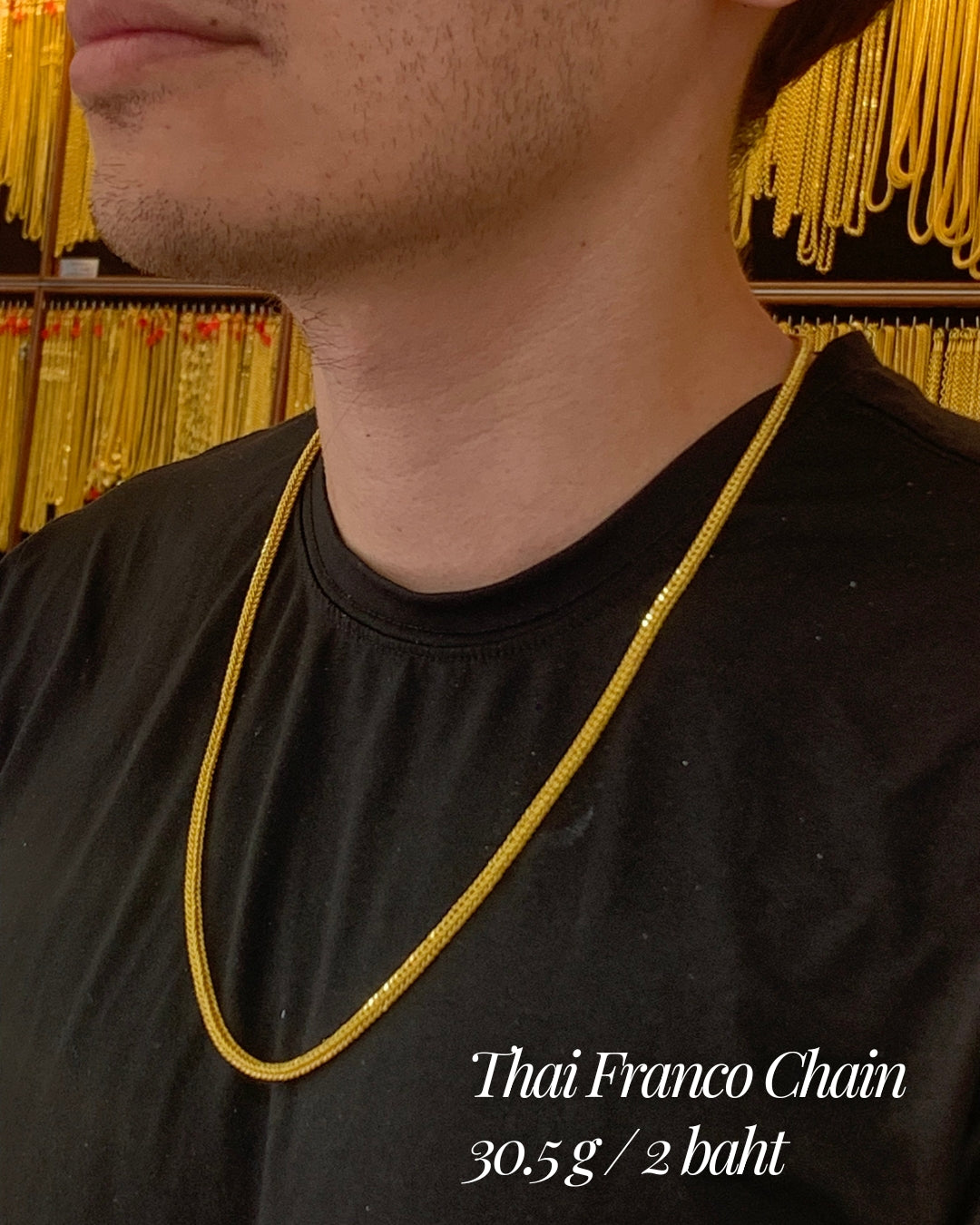 Thai Franco Chain, 23K Gold