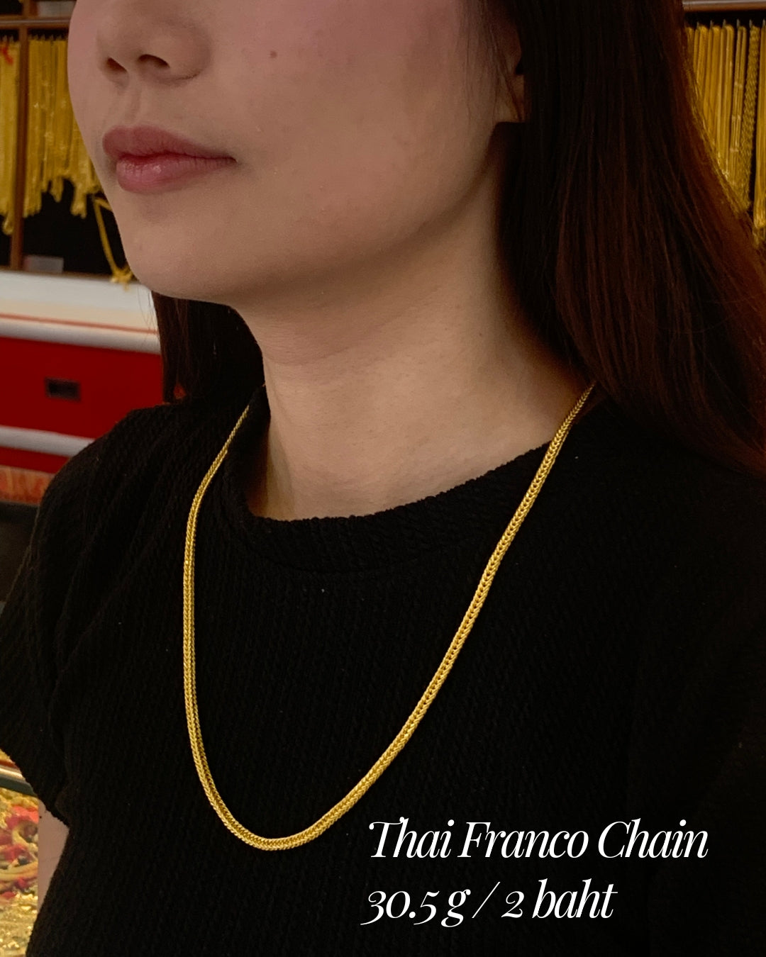 Thai Franco Chain, 23K Gold