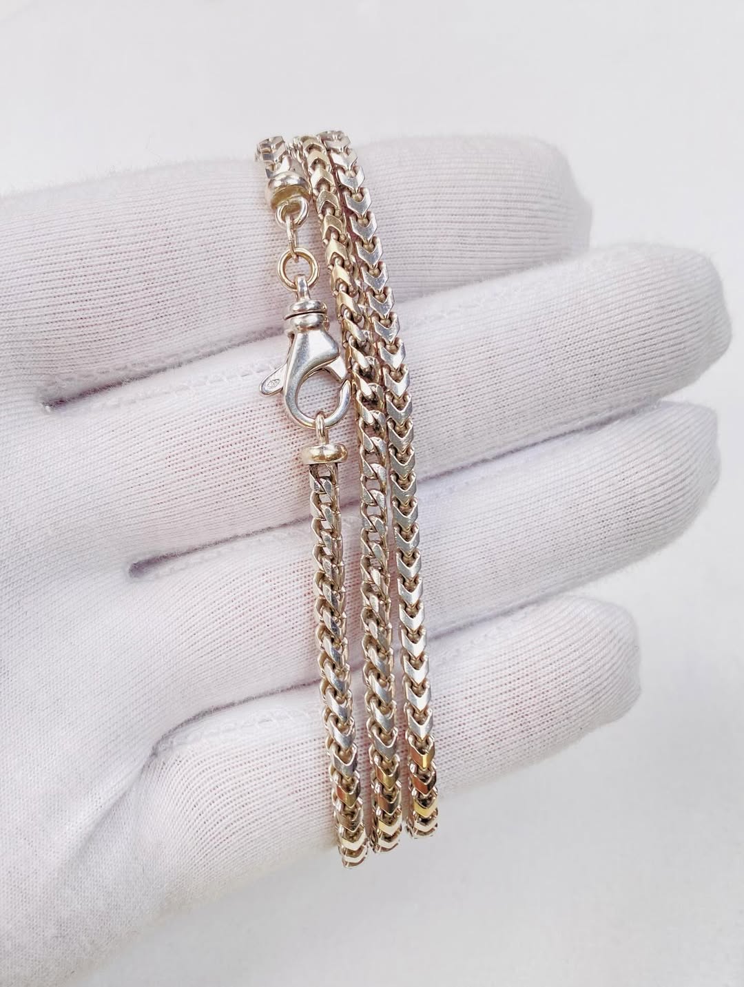 14k Franco Chain, White Gold