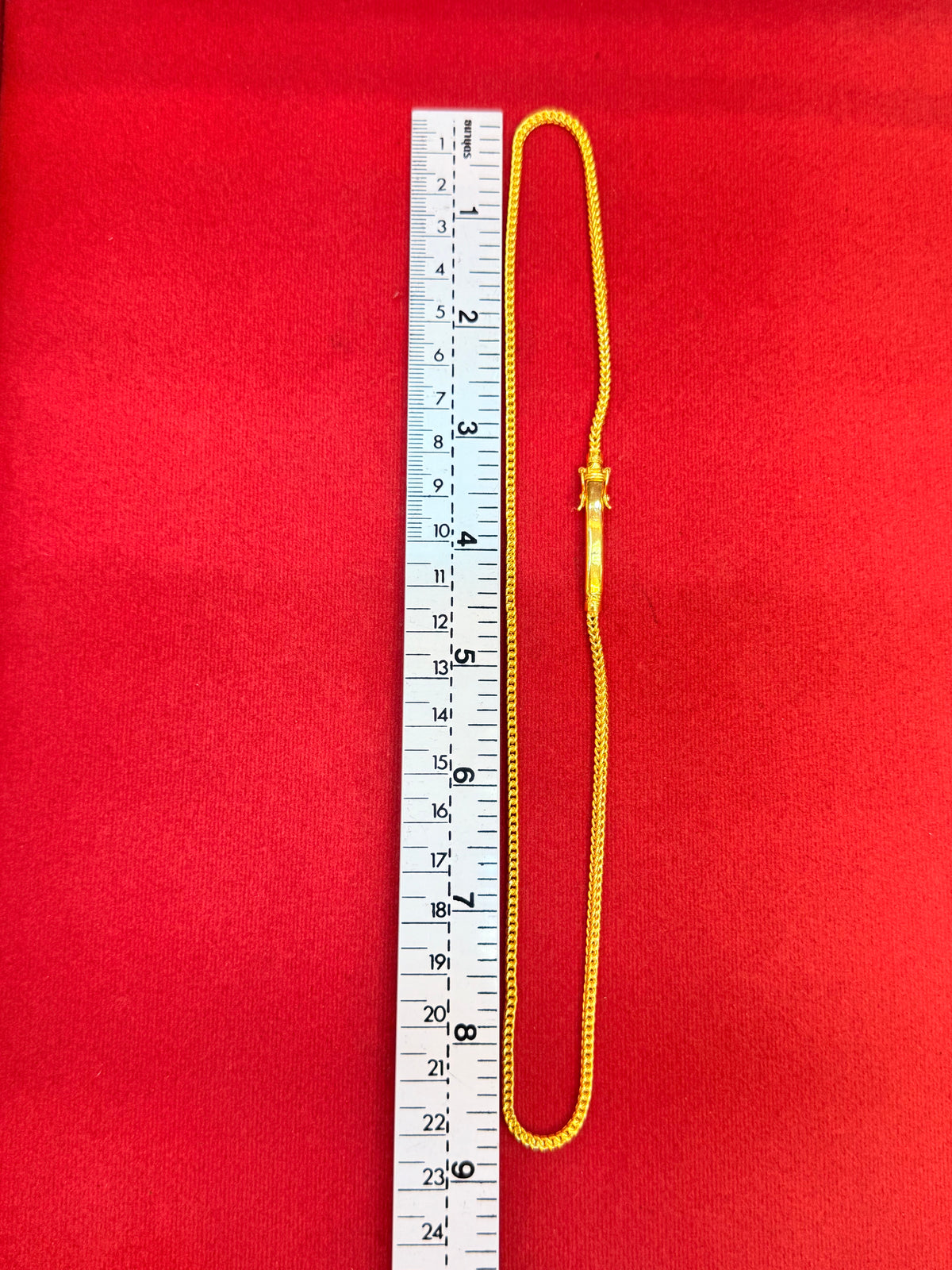 30.8g, 19”, Classic Franco Chain, 24K Gold