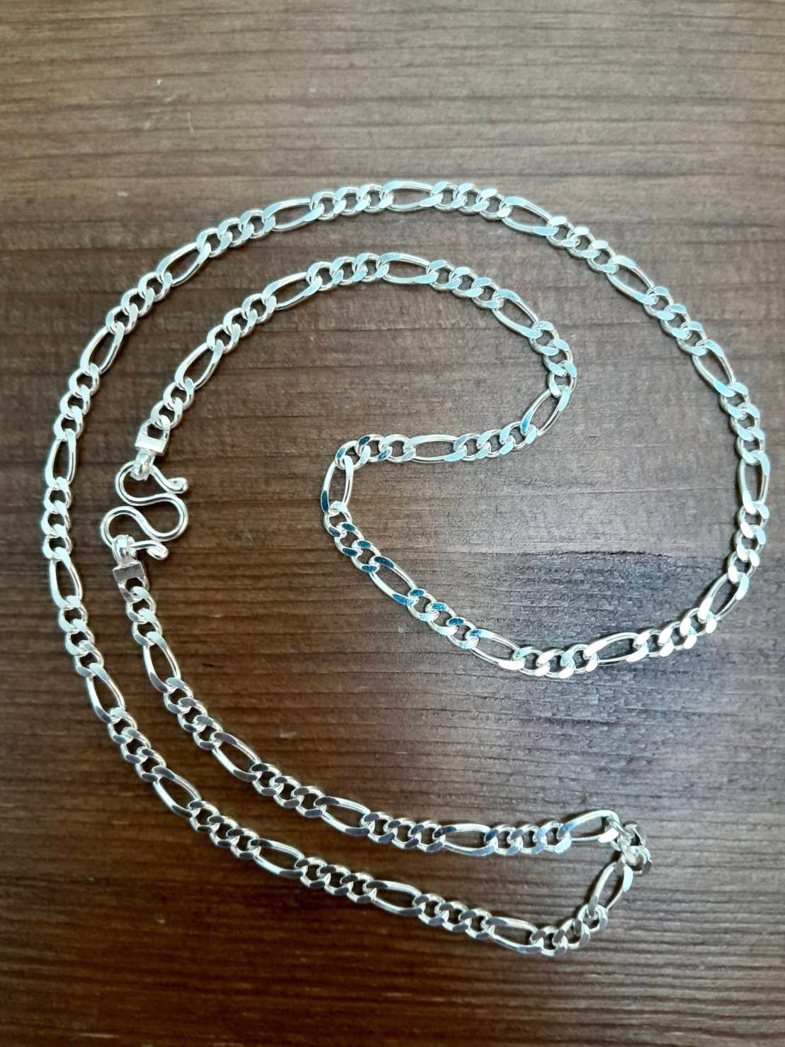 Figaro Chain, Sterling Silver