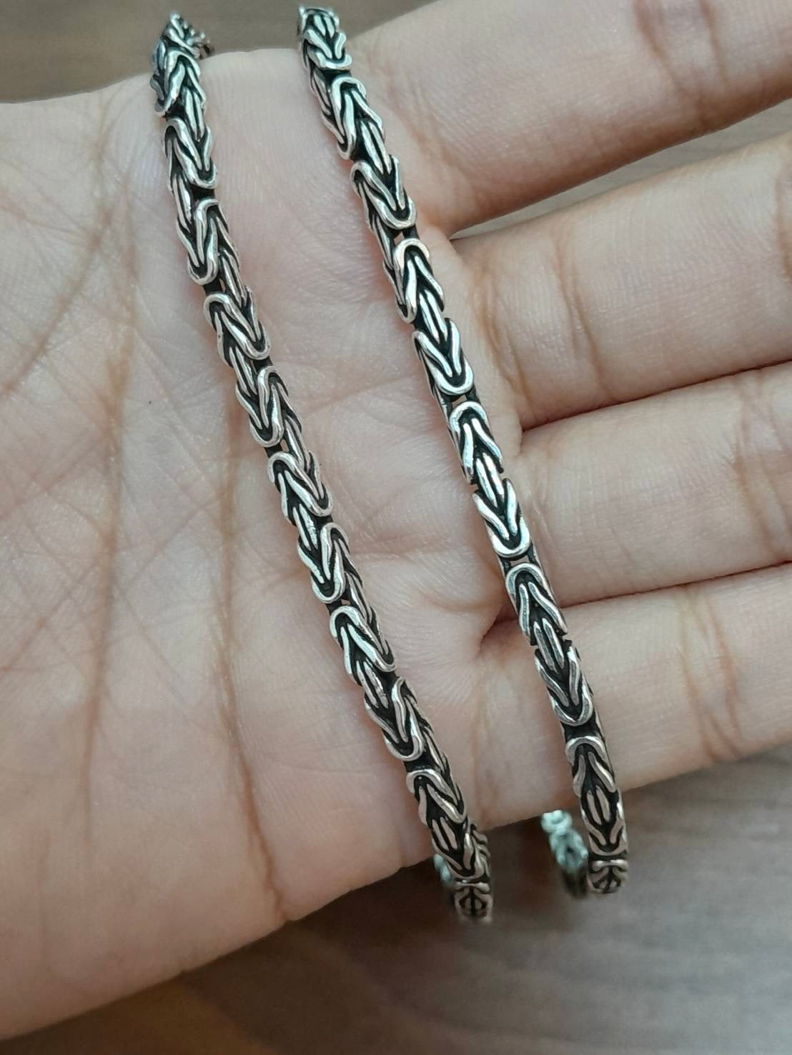 Byzantine Chain, Sterling Silver