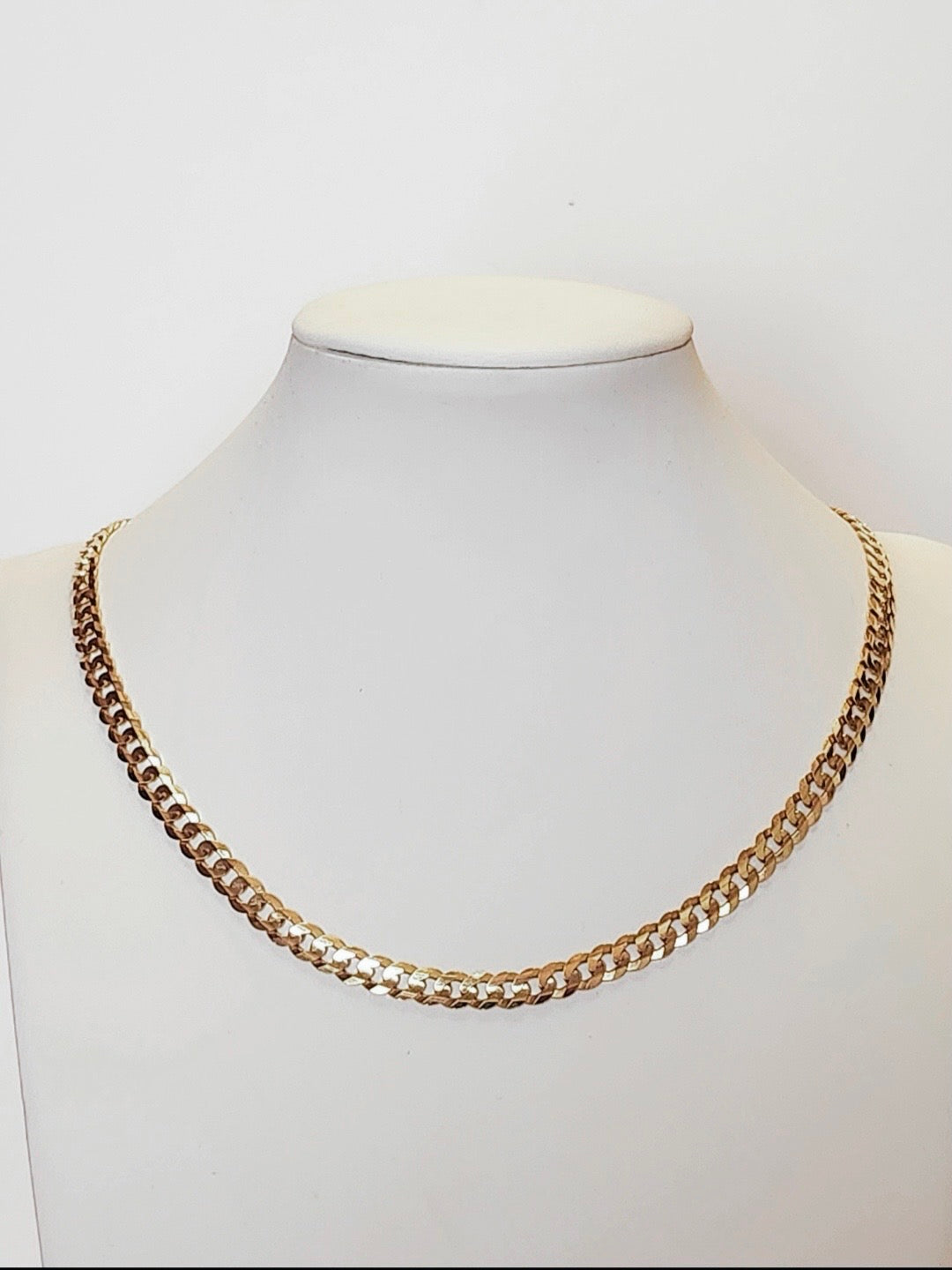 24" Curb Chain, 18k Gold