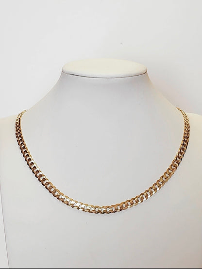 24" Curb Chain, 18k Gold