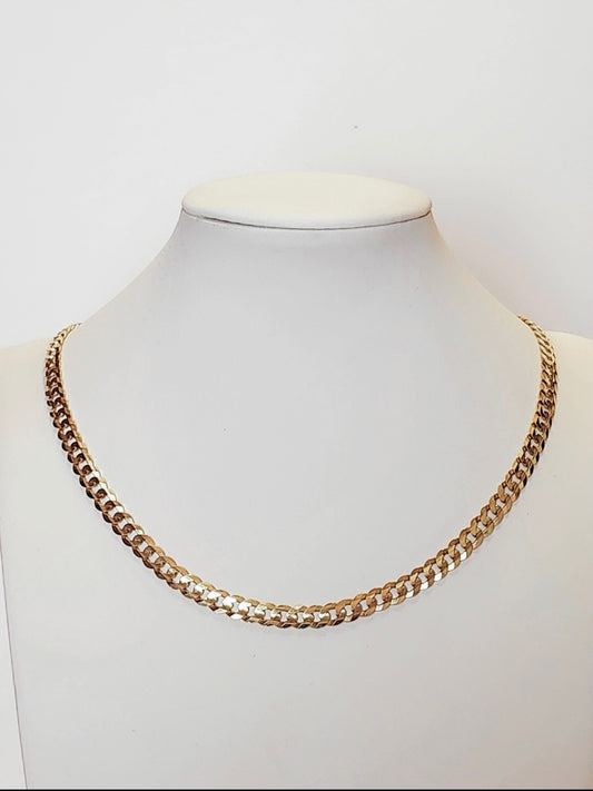 24" Curb Chain, 18k Gold