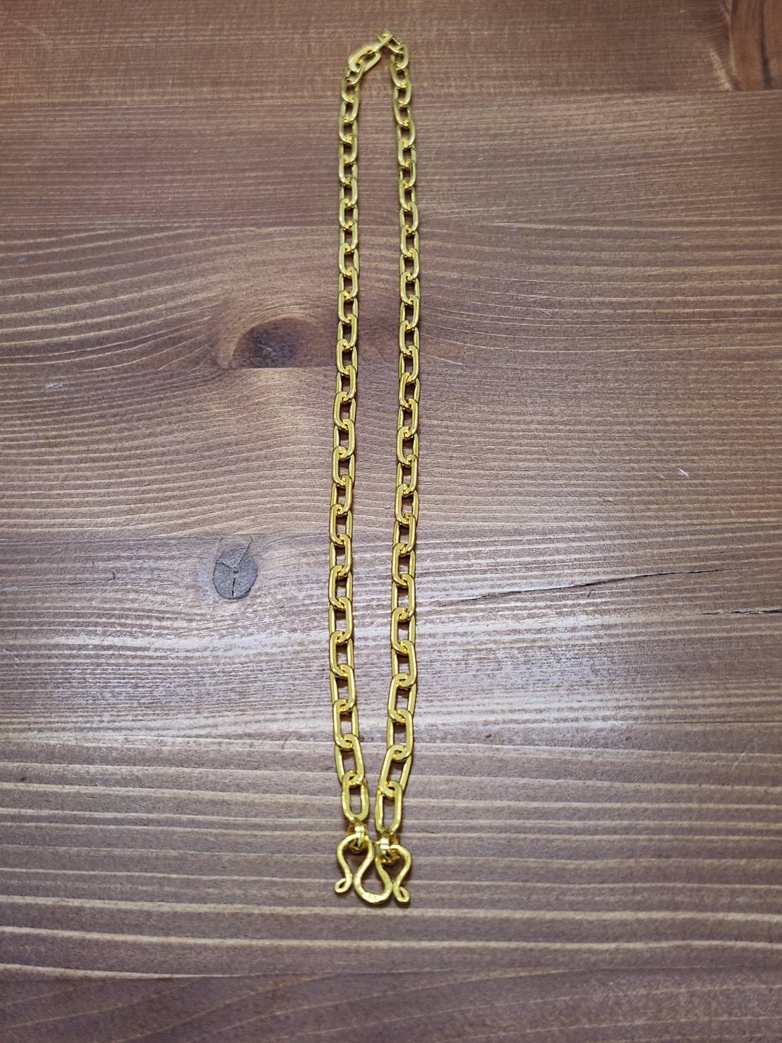 23k Thai Gold Paperclip Chain