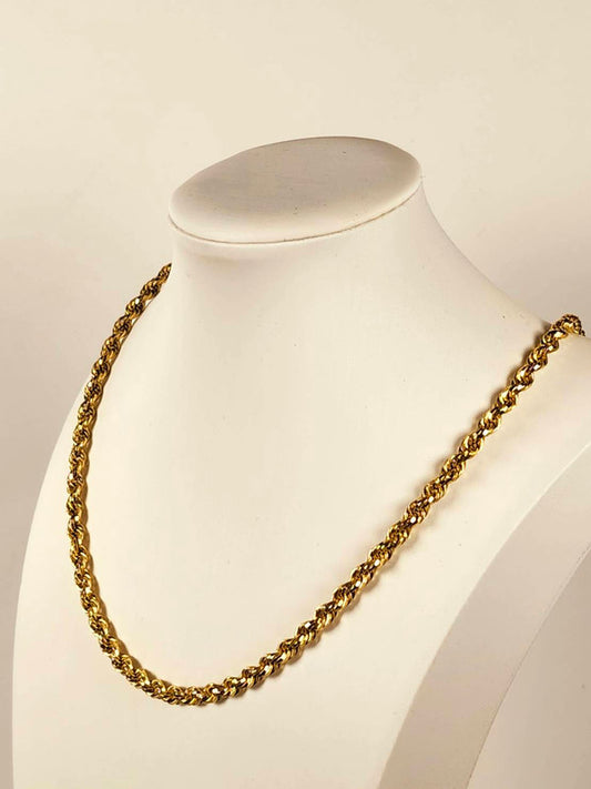 24", 40.85g, Rope Chain, 10k Gold