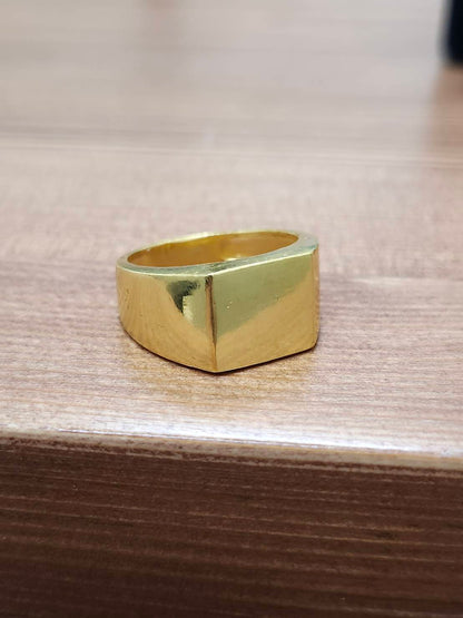 23K Thai Gold Signet Ring