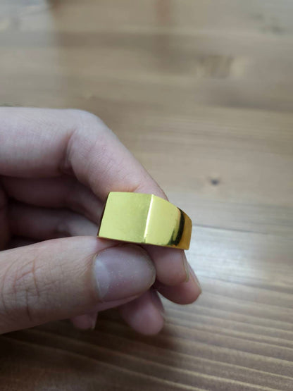 23K Thai Gold Signet Ring