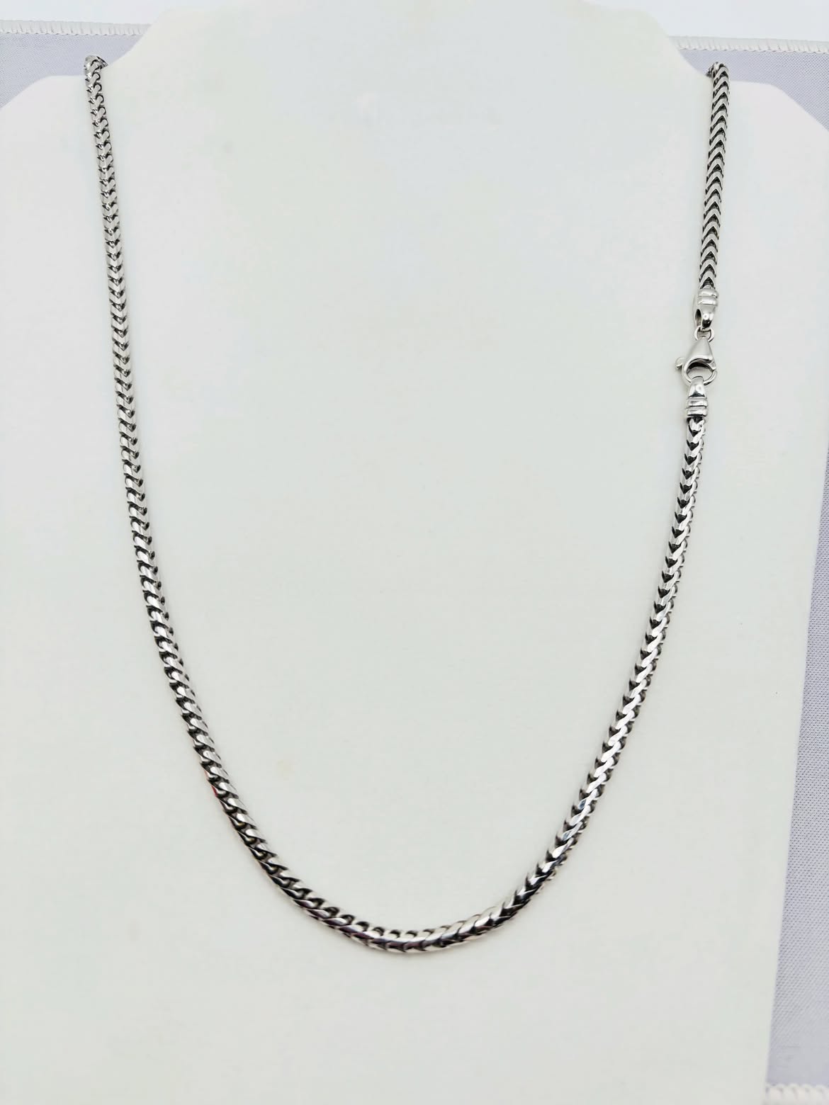 Franco Chain, 14K Gold, White Gold