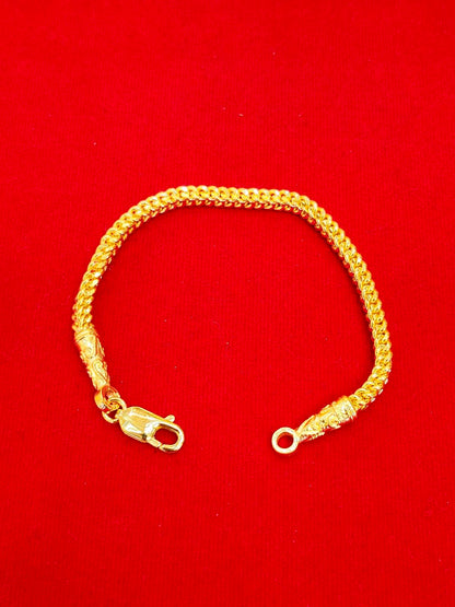 Classic Franco Bracelet, 24k Gold