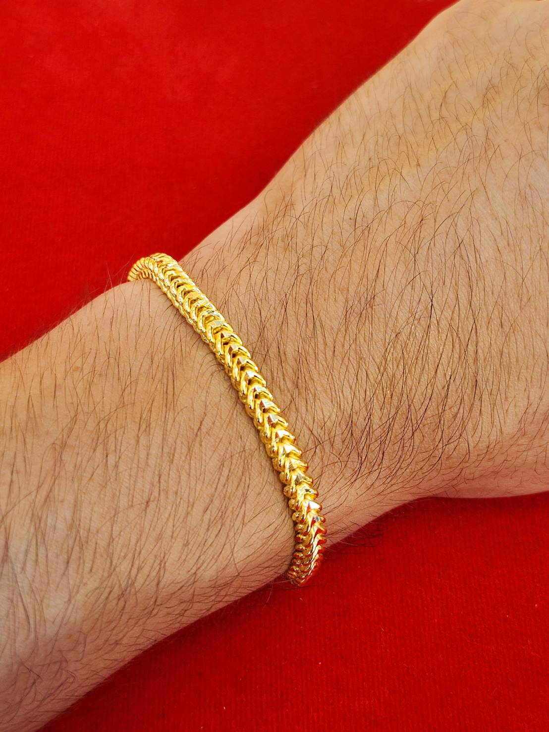 Classic Franco Bracelet, 24k Gold