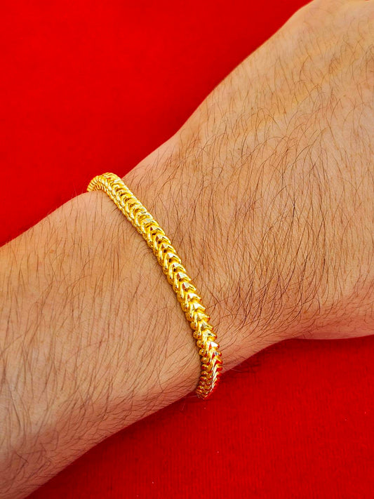 Classic Franco Bracelet, 24k Gold