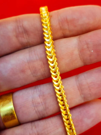 15.2g, 6", Classic Franco Bracelet, 23k Gold