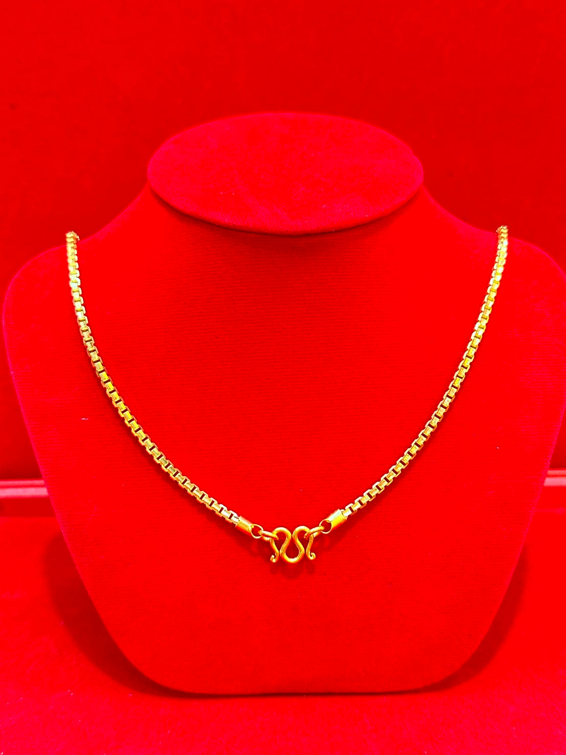 23k Thai Gold Box Chain