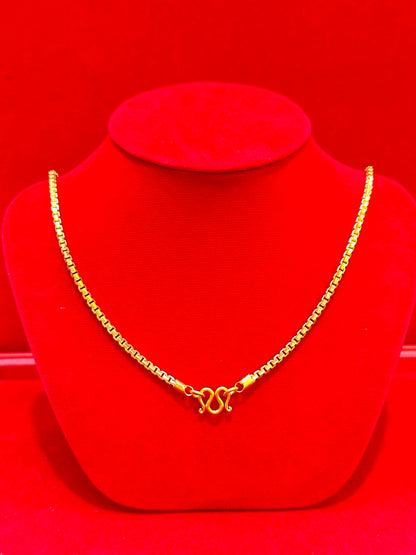 23k Thai Gold Box Chain