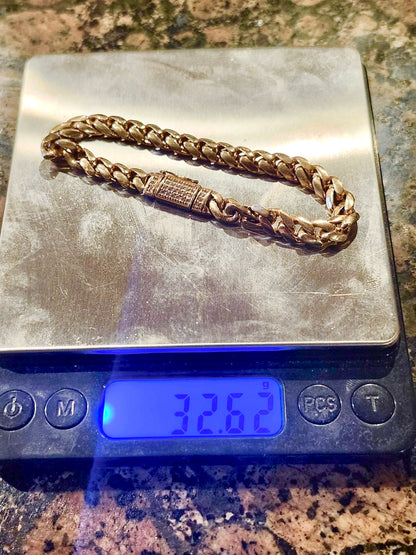 7.5", Cuban Bracelet, 18k Gold