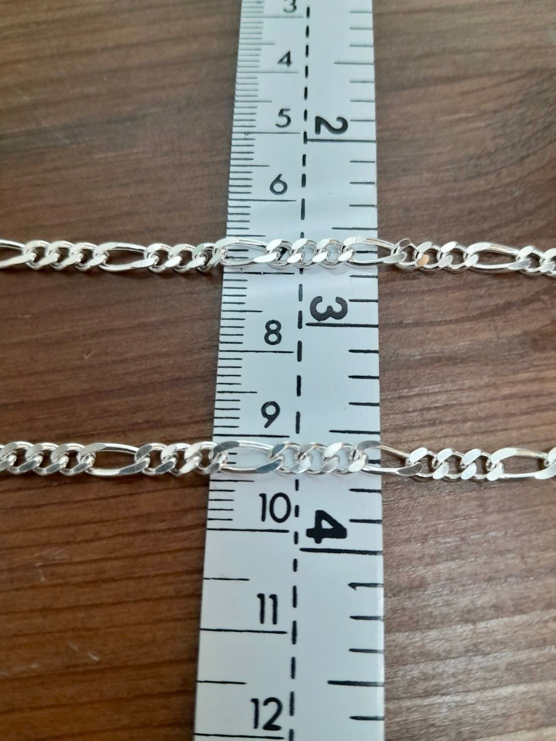 Figaro Chain, Sterling Silver