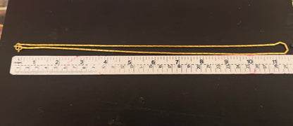 15.2g, 23", Barrel Chain, 23K Gold