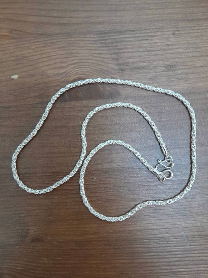 Rope Chain, Sterling Silver