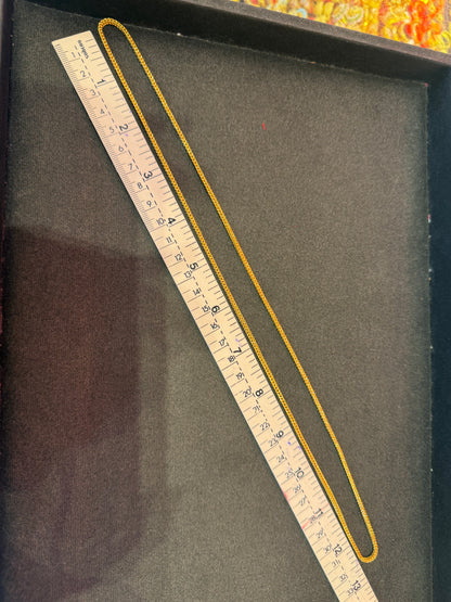32g, 26", Classic Franco Chain, Claspless, 24K Gold