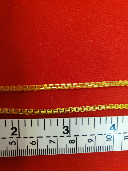 23k Thai Gold Box Chain