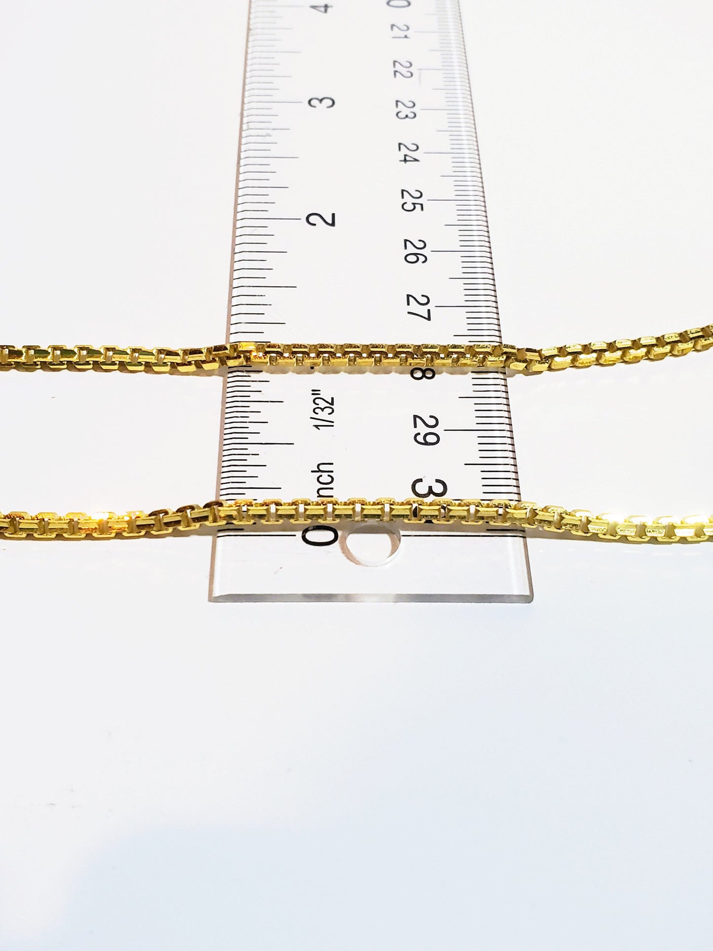 23k Thai Gold Box Chain