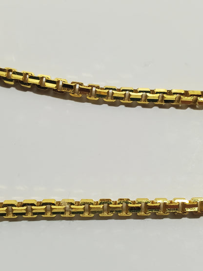 23k Thai Gold Box Chain