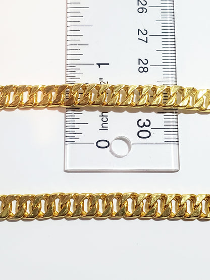 23k Thai Gold Square Cuban Chain