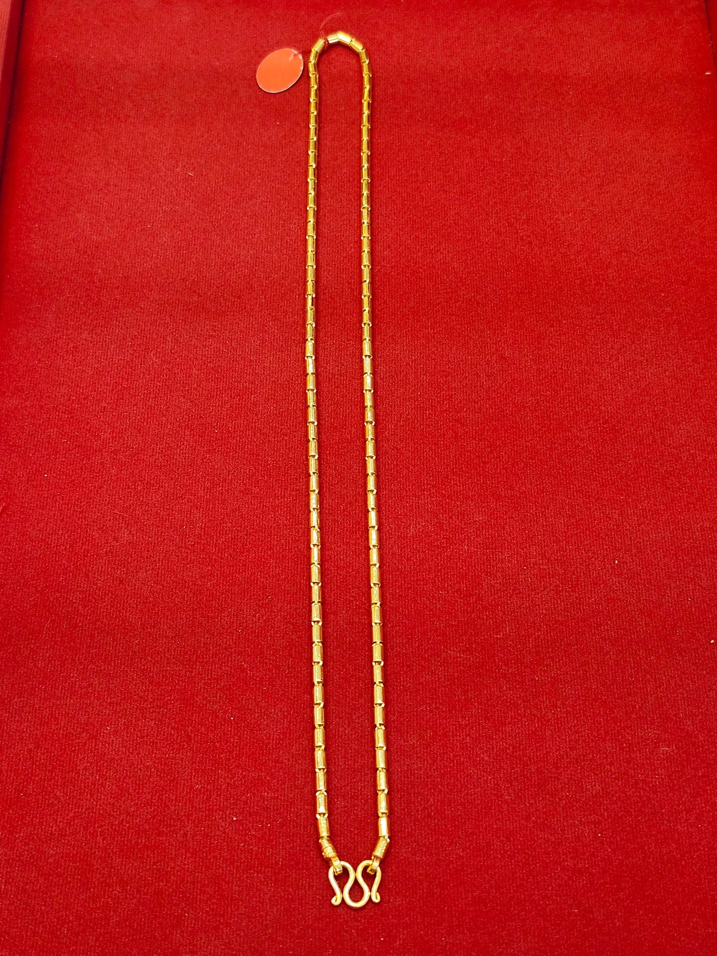 23k Thai Gold Barrel Chain