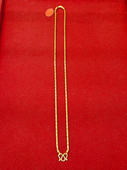 23k Thai Gold Barrel Chain