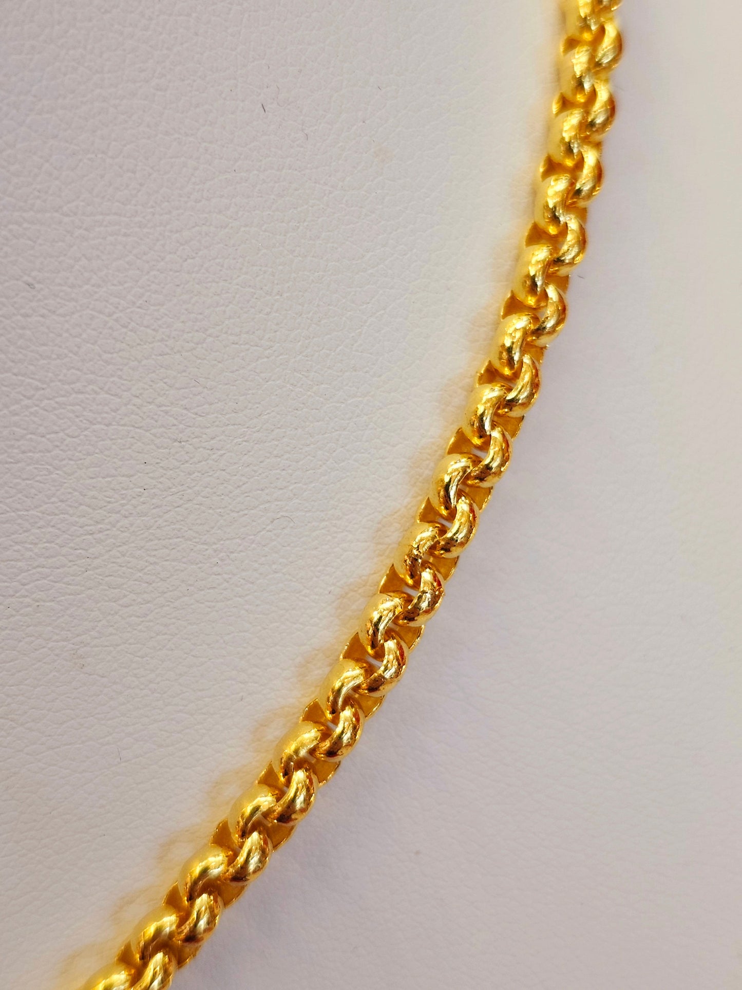 23k Thai Gold Rolo Chain